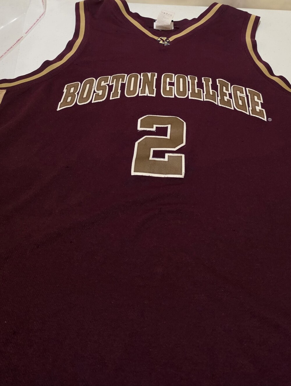 Vintage 90s Foot Locker Boston College Eagles Basketball Jersey #2 Troy Bell